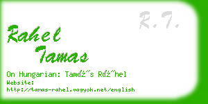 rahel tamas business card